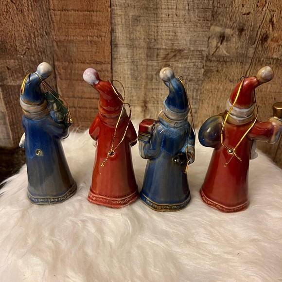 VTG PORCELAIN SAINT NICK ORNAMENTS - Picture 5 of 8